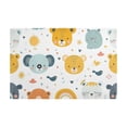 thumbnail image 1 of Dish Drying Mat Microfiber Kitchen Dish Pad Counter Absorbent Drainer Rack 12"x18" Lion Cat Bear Face, 1 of 6
