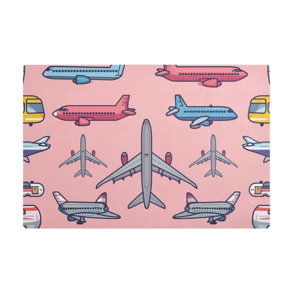 Dish Drying Mat Microfiber Kitchen Dish Pad Counter Absorbent Drainer Rack 12"x18" Various Aircraft