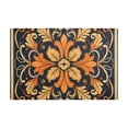 thumbnail image 1 of Dish Drying Mat Microfiber Kitchen Dish Pad Counter Absorbent Drainer Rack 12"x18" Yellow Orange Mandala, 1 of 6