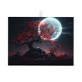 thumbnail image 1 of Dish Drying Mat, Moon Starry Sky Red Tree Absorbent Microfiber Kitchen Mat, Heat Resistant Drying Mat Kitchen Counter for Dishes, Utensils, Pots, Pans, Drainer Mats 18x24in, 1 of 7