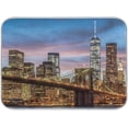 thumbnail image 1 of Dish Drying Mat New York Brooklyn Bridge Kitchen Dish Pads Super Absorbent Microfiber Dish Drying Rack Pads Safe Heat-resistant Kitchen Counter Mat,18x24 Inch, 1 of 7