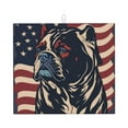 thumbnail image 1 of Dish Drying Mat, Patriotic Bulldog Art Highly Absorbent Drying Matt Kitchen Counter, Dish Mat Drying Pad Dishes Drainer Mats for Kitchen Counter or Sink, 16 x 18 inch, 1 of 6
