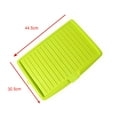 thumbnail image 1 of Dish Drying Mat,Plastic Dish Drainer Board,Drying Rack Tray,Draining Plate Strainer Mat with Side Drop,17.6x12.2 Slope Diversion Drainboard for Dish Rack Kitchen Counter, 1 of 6