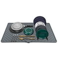 thumbnail image 1 of Dish Drying Mat, Silicone Drying Mat for Kitchen Counter, 24"x15" Dish Mat, Heatproof Drainer Mat, 1 of 9