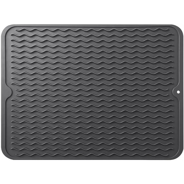 Dish Drying Mat, Silicone QuickDrying Dish Drainer, Board Mat for