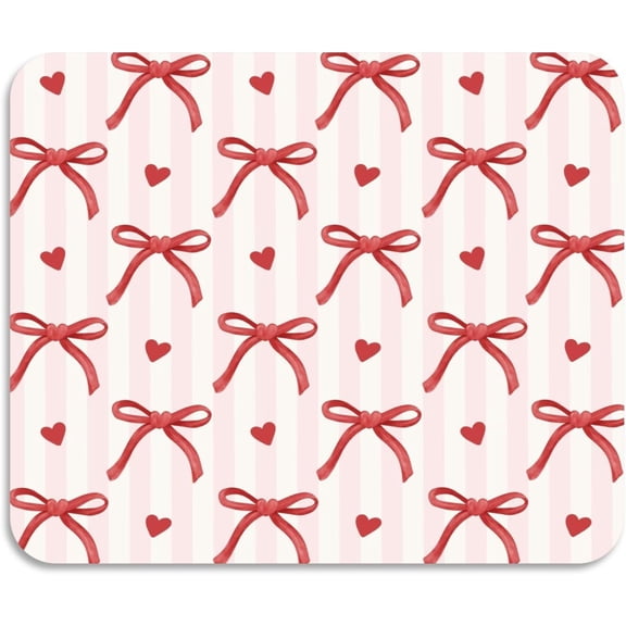 Dish Drying Mat, Valentine Love Heart Bowknot 18x16inch Absorbent Coffee Mat,Non-slip Rubber Backed,Easy Clean,Hide Stain Kitchen Pad for Kitchen Counter,Coffee Bar,Sink