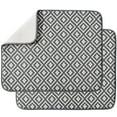 thumbnail image 1 of Dish Drying Mat for Kitchen 2 Pack, Ultra Absorbent Microfiber Dishes Drainer Mats by Subekyu,19.2 by 15.8 Inch(Rhombus), 1 of 8