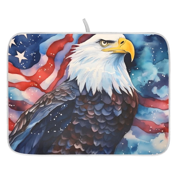 Dish Drying Mat for Kitchen Counter 16x18/18x24 Eagle Absorbent Coffee Bar Mat Dish Drainer Rack Mat for Kitchen Counter