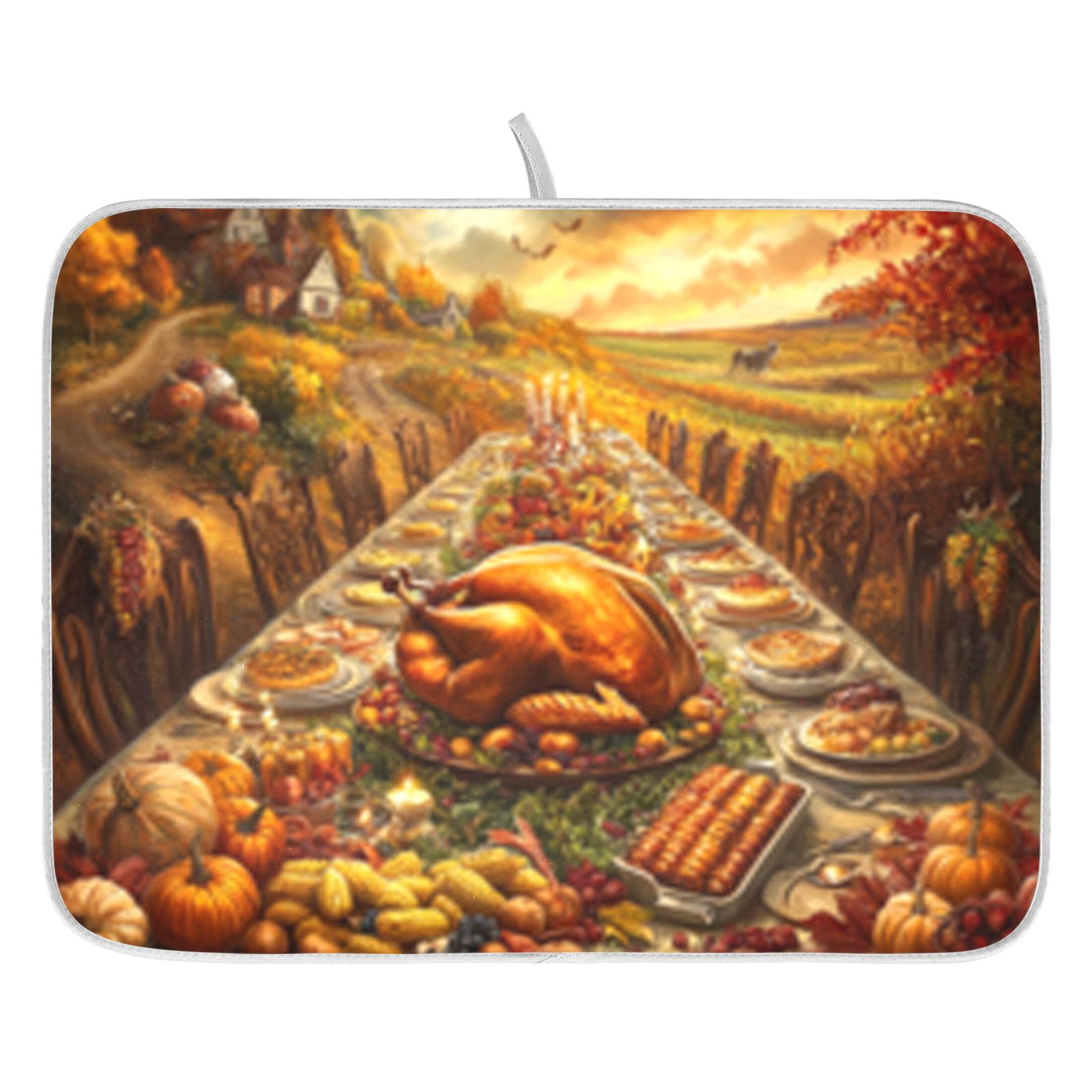 Turkey Drying Rack Dish Drying Mat for Kitchen Counter 16x18/18x24 Thanksgiving Turkey ...