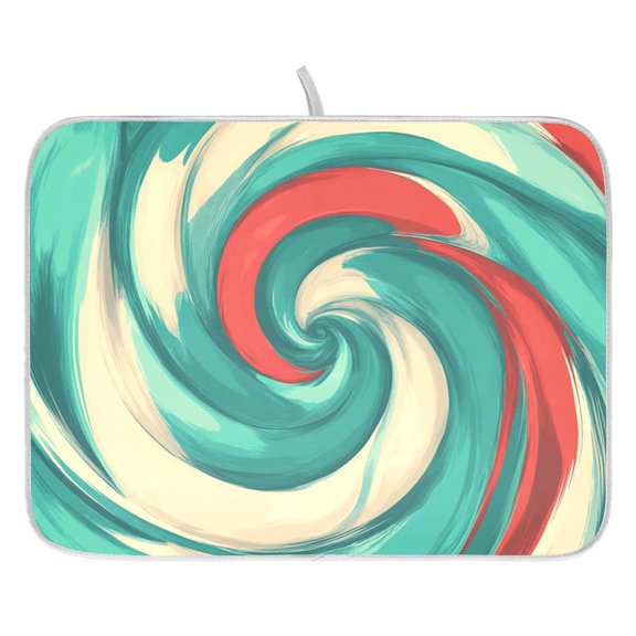 Dish Drying Mat for Kitchen Counter 16x18/18x24 Vortex Absorbent Coffee Bar Mat Dish Drainer Rack Mat for Kitchen Counter