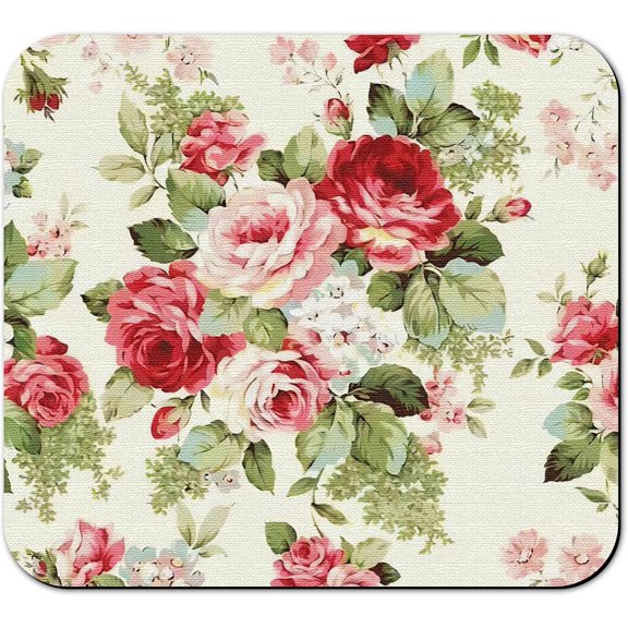 Dish Drying Mat for Kitchen Counter 16x18in Red Roses Floral Washable Quick Dish Drying Pad Rubber Backed Absorbent Draining Mat