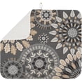 thumbnail image 1 of Dish Drying Mat for Kitchen Counter Large 16" x 18" Mandala Absorbent Microfiber Dishes Drainer Rack Mats Pad Reusable Washable, 1 of 6