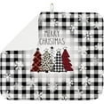 thumbnail image 1 of Dish Drying Mat for Kitchen Counter Large 18" x 24" Buffalo Plaid Christmas Tree Absorbent Microfiber Dishes Drainer Rack Mats Pad Reusable Washable, 1 of 6