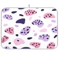 thumbnail image 1 of Dish Drying Mat for Kitchen Counter | Reversible, Super Absorbent & Hanging | 16x18 / 18x24 Inch (S/M)，Pink Leopard Print Pattern, 1 of 8