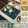 thumbnail image 1 of Dish Drying Mat for Kitchen Counter Super Absorbent Draining Mat, Soft Tabletop Drying Pad, Water Absorption Pad For Home Kitchen Countertop, 1 of 6