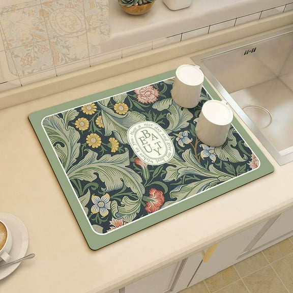 Dish Drying Mat for Kitchen Counter Super Absorbent Draining Mat, Soft Tabletop Drying Pad, Water Absorption Pad For Home Kitchen Countertop