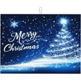 thumbnail image 1 of Dish Drying Mat for Kitchen Merry Christmas Blue Tree Counter Absorbent Dishes Drainer Microfiber Large 18x24 Inch, 1 of 6