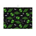 thumbnail image 1 of Dish Drying Mat, green Space Pattern Absorbent Microfiber Kitchen Mat, Heat Resistant Drying Mat Kitchen Counter for Dishes, Utensils, Pots, Pans, Drainer Mats 18x24in, 1 of 7