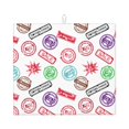 thumbnail image 1 of Dish Drying Mat, hilarious Postmark Pattern Highly Absorbent Drying Matt Kitchen Counter, Dish Mat Drying Pad Dishes Drainer Mats for Kitchen Counter or Sink, 16 x 18 inch, 1 of 6