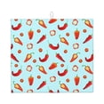 thumbnail image 1 of Dish Drying Mat, red Pepper cute Highly Absorbent Drying Matt Kitchen Counter, Dish Mat Drying Pad Dishes Drainer Mats for Kitchen Counter or Sink, 16 x 18 inch, 1 of 6
