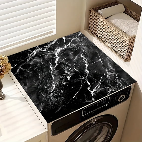 Dish Drying Pad, Abstract Art Marble Printed Pattern Washing Machine Dust Cover Mat, Countertop Absorbent Pad, Washstand Drain Mat, Washstand Cup Mat, Kitchen Accessories, Bathroom Accessories