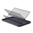 thumbnail image 1 of Dish Drying Rack 3 Tier Foldable, Kitchen Counter Dish Drainer with Drip Tray, Rust-Proof Space Saving Plate Bowl Cup Holder Drying Rack for Countertop, 1 of 4