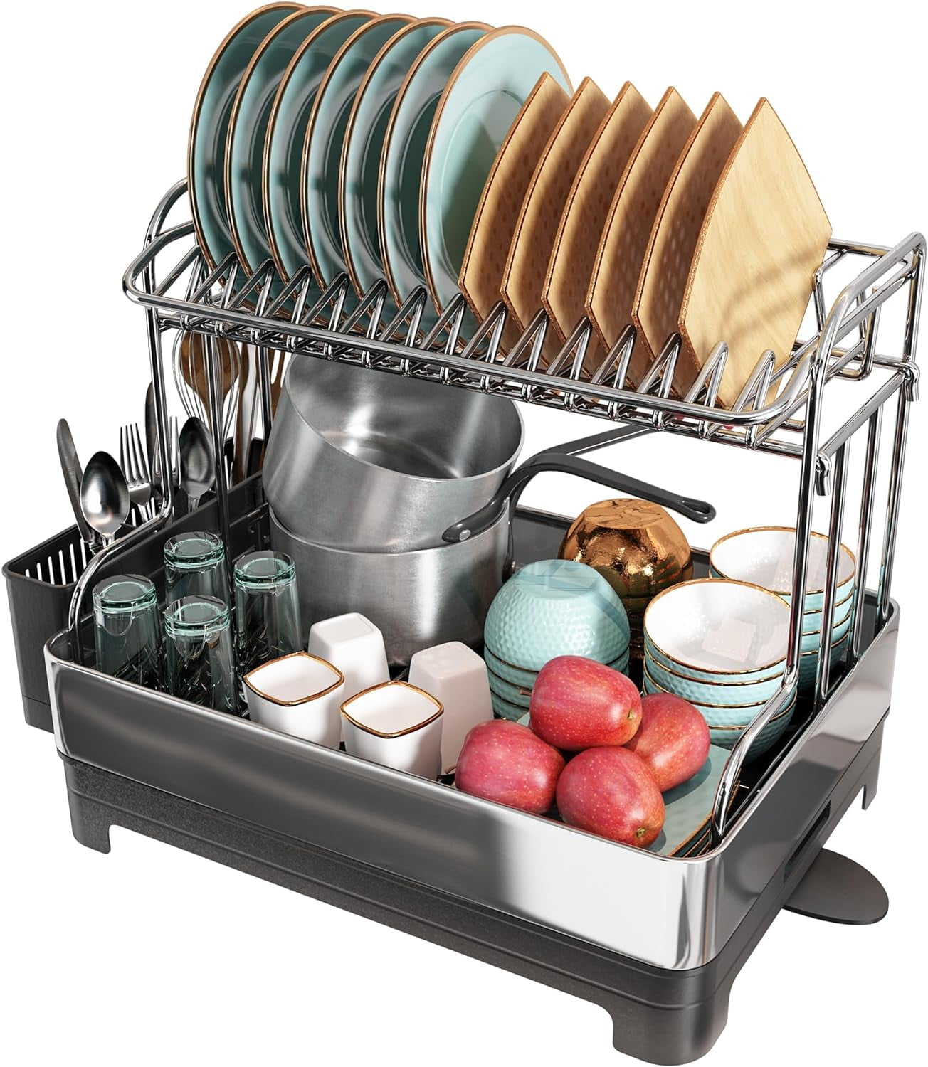 Kitchen Dish Rack Expandable Numhew Dish Drying Rack
