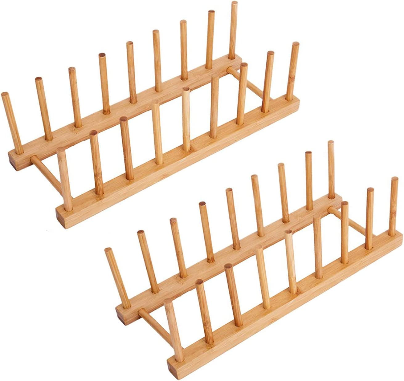 Dish Drying Rack Bamboo Dish Rack Pure Natural Bamboo Wooden Dishes ...