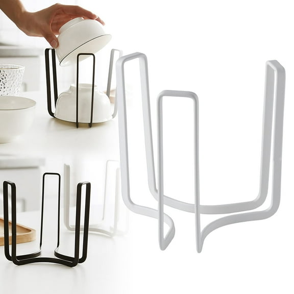 Dish Drying Rack,Dinnerware Bowl Plate Holder Bowl Holders Organizer Fit For Bowl Metal Bowl Storage Display Rack For Kitchen Drawer Countertop Cabinet Shelf Cupboard