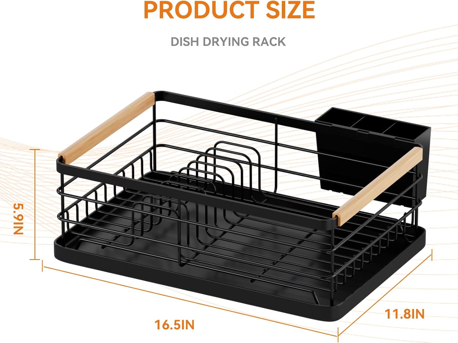 Removable Dish Rack Dish Drying Rack, Dish Racks for Kitchen Counter, Stainless Steel Dish ...