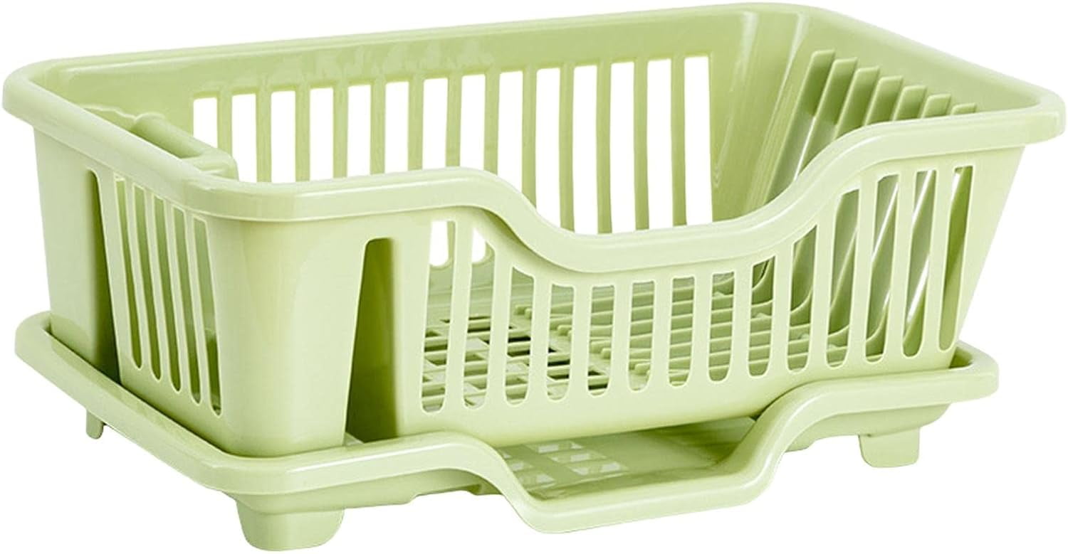 Dish Drying Rack Dish Strainers with Drain Tray Utensils Holder ...