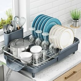Sabatier Expandable Dish Rack 水切りラック Sabatier Expandable Stainless Steel Dish Rack with Rust