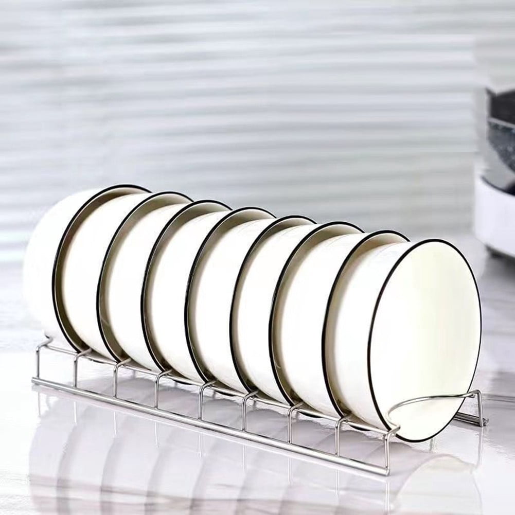 Dish Drying Rack Kitchen Dish Bowl Rack Drainboard Set Rust-Proof Dish ...