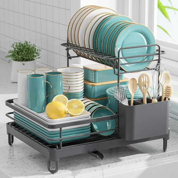 Dish Drying Rack - X-Large Stainless Steel Dish Rack for Kitchen ...