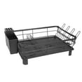 thumbnail image 1 of Dish Drying Rack with Utensil Holder and Knife Slots, Stainless Steel Dish Rack for Kitchen Counter, Black, 1 of 7