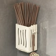thumbnail image 1 of Dish Drying Stand for Kitchen Kitchen Utensil Wall-Mounted Cutlery Racks Plastic Storage Box Chopstick Knives Draining Hooks Multifunctional Organizer, 1 of 8