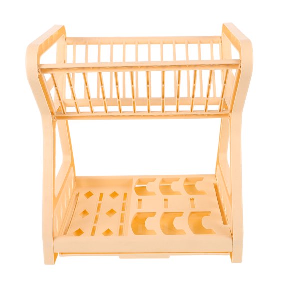 GOOHOCHY Plastic Dish Drainer Cutlery Drainer Random Color 1Pcs