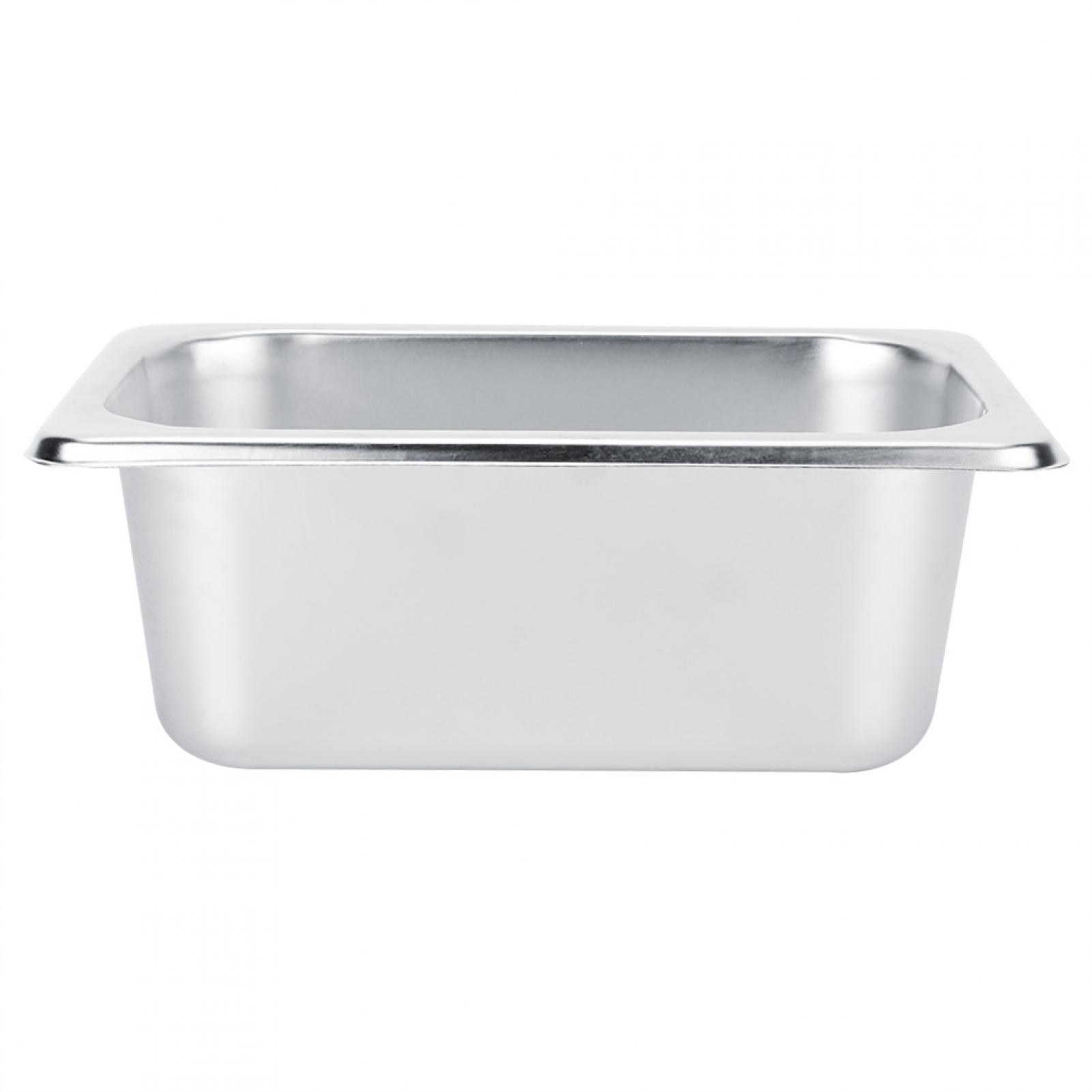 Dish Pans for Washing, Stainless Steel Food Buffet Tray Dishes Square Food Container