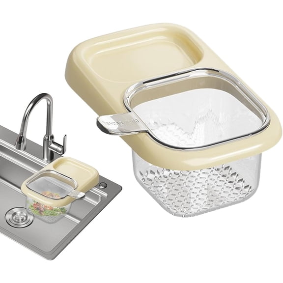 Dish Rack - Dish Drainer Rack ,Transparent Kitchen Sink Dish Drainer, Suction Cup Storage Basket with Anti-clog Design for Daily Kitchen Use