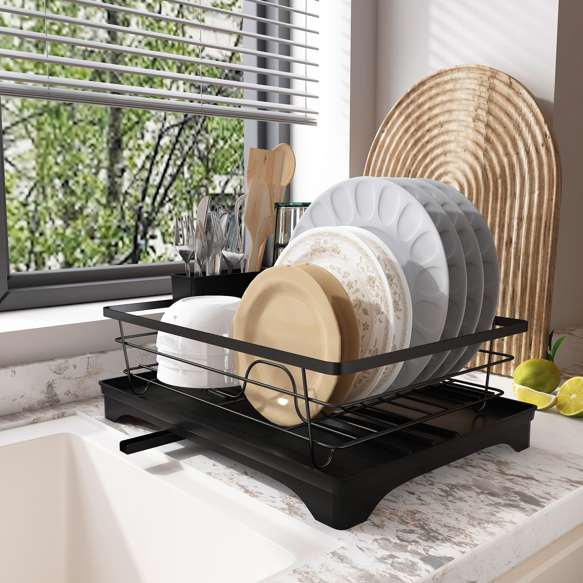 Drainboard Dish Rack Sakugi Stainless Steel Dish Drying Rack With ...