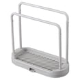 thumbnail image 1 of Dish Rag Holder, Kitchen Sink Organizer, Double Layer Dishcloth Drain Rack, Sponge Scrubber Storage Stand, Countertop Drying Rack Tray, Kitchen Sink Caddy, Kitchen Cloth Rack for Dishcloth, Grey, 1 of 5