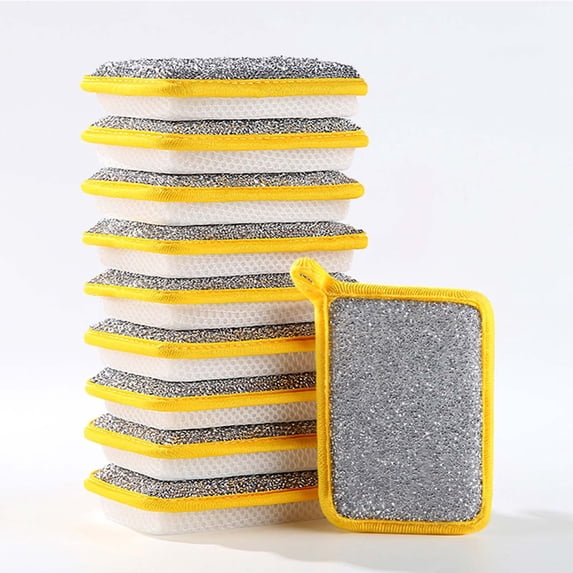 Dish Rags Multipurpose Double-Sided Sponge And Cloth Highly Absorbent For Dishwashing Cleaning Kitchen And Household Surfaces Dish Towels For Kitchen