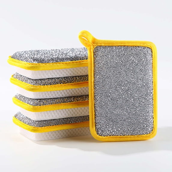 Dish Rags Multipurpose Double-Sided Sponge And Cloth Highly Absorbent For Dishwashing Cleaning Kitchen And Household Surfaces Dish Towels For Kitchen