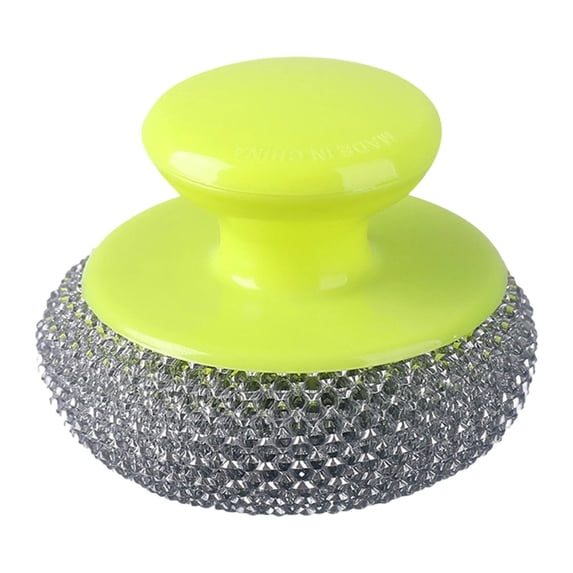 Dish Scrub Brush, Ergonomic Grip Palm Brush, Kitchen Scrub Brushes for Cleaning, Dish Scrubber with Detachable Handle for Sink, Pots, Pans, Cookware, 3.14×2.16 Inch, 1 Pack,Green