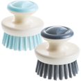 thumbnail image 1 of Dish Scrub Brush,Ergonomic Grip Palm Brush,Kitchen Scrub Brushes for Cleaning, Dish Scrubber with Stiff Bristles for Sink, Pots, Pans（2 Pack）, 1 of 6