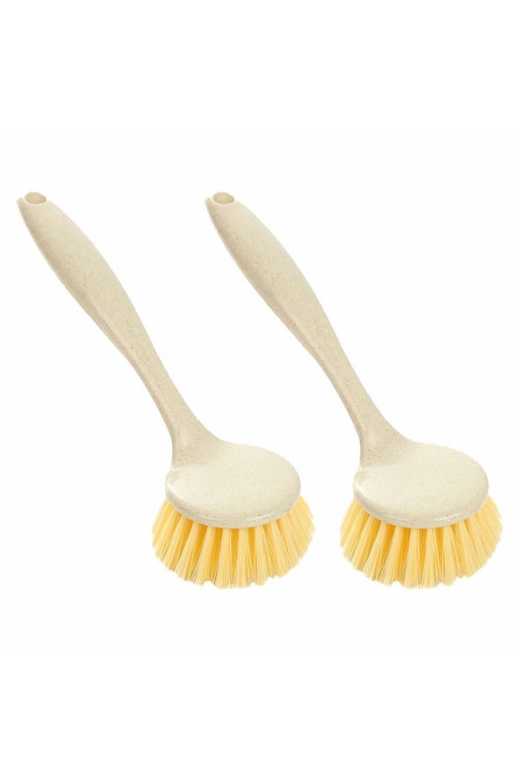 Dish Scrub Brushes With Handle Kitchen Cleaning Brush Set For Pots Pans Dishes And Scrubber Durable Dishwashing Tool
