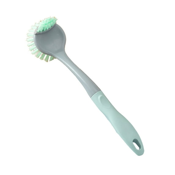 Dish Scrubber Brush, Dish Cookware and Vegetable Brush with Durable Bristles, 2 Sides Dish Brush for All Purpose Cleaning Green
