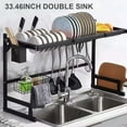 Dish Self Over the Sink Dish Racks for Kitchen Counter 2 Tier Full
