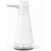 Dish Soap Dispenser for Kitchen,304 Stainless Steel Hand Soap Dispenser with Adjustable Output,Refillable Soap Pump with Clear Refill Base, Leak Resistant, Rust Resistant, Non-Slip