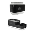 thumbnail image 1 of Dish Soap Dispenser for Kitchen, Soap Pump Dispenser and Sponge Holder for Kitchen Sink, Sink Caddy Dispenser, jabonera de cocina dispensador, Small & Medium Black Dispenser, Combo Pack of 2, 1 of 5